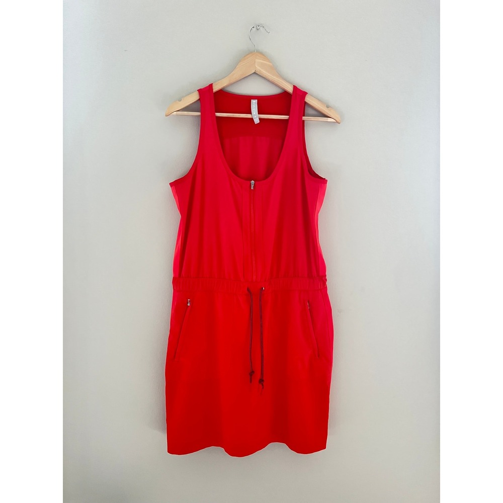 Athleta Expedition Skort Dress Red Sleeveless Active Hiking Mini Size 10 446859